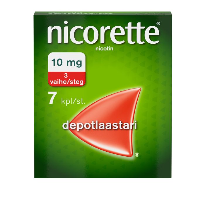 NICORETTE depotlaastari 10 mg/16 h 7 kpl kuva 8