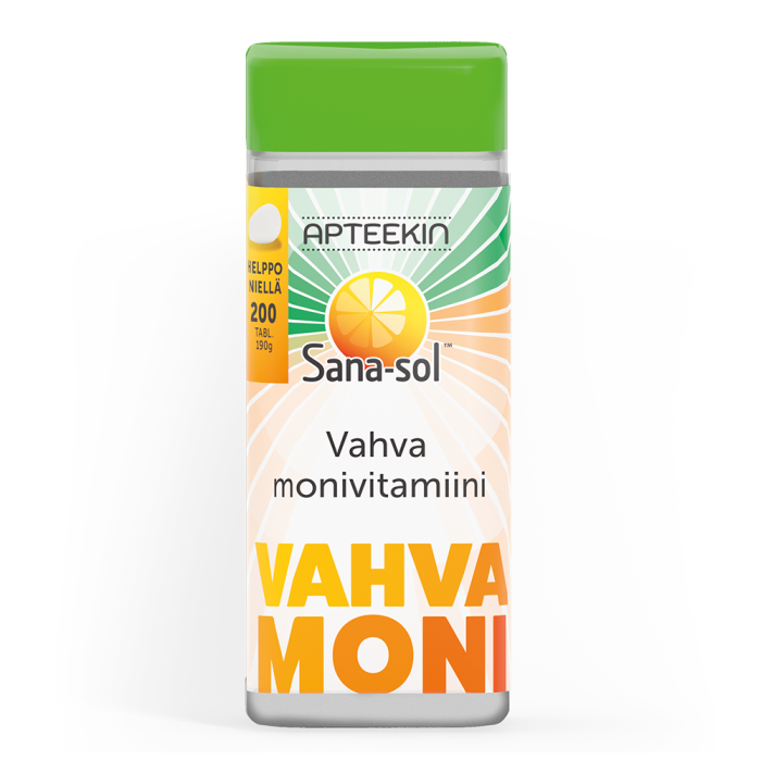 Apteekin Sana-sol Vahva monivitamiini 200 tabl