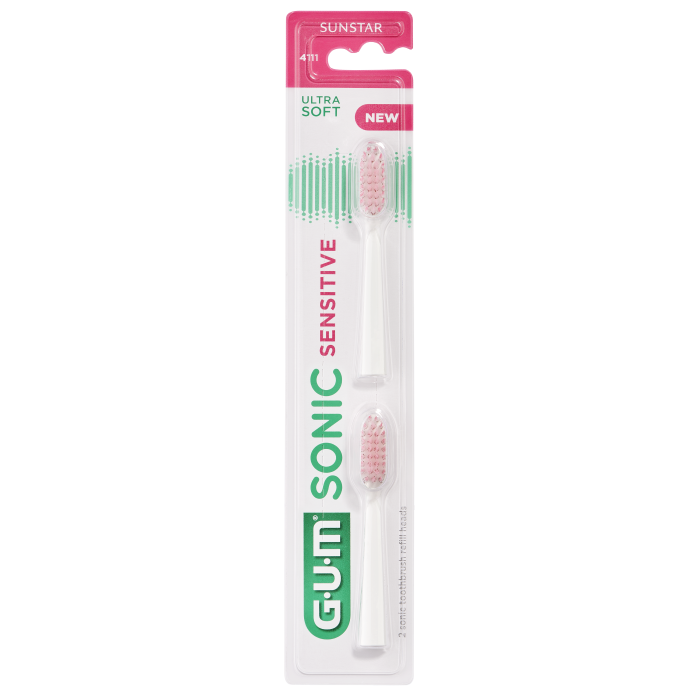 GUM Sonic Sensitive vaihtoharjaspäät 2 kpl kuva 2