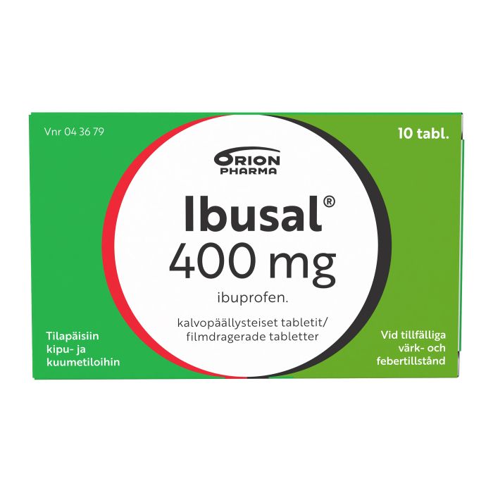 IBUSAL tabletti, kalvopäällysteinen 400 mg 10 fol kuva 5