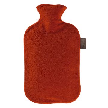 Kuumavesipullo fleecepäällisellä, pun 1 kpl