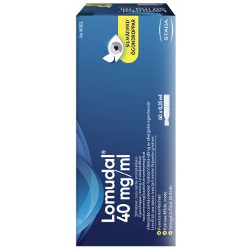 LOMUDAL silmätipat, liuos, kerta-annospakkaus 40 mg/ml 60 x 0,35 ml