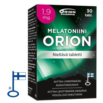 Melatoniini Orion 1,9 mg nieltävä 30 tabl