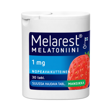 Melarest 1 mg Mansikka 30 tabl