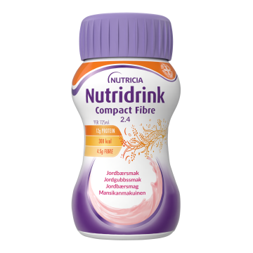 Nutridrink Compact Fibre mansikka 4x125 ml