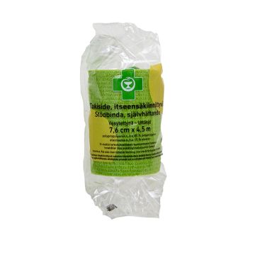 APTEEKKI Tukiside itseensäkiinnittyvä vihreä 7,6 cm x 4,5 m 1 kpl