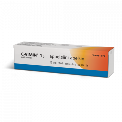 C-VIMIN 1 g poretabl (appelsiini)25 kpl