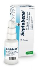 SEPTABENE 1,5/5 mg/ml sumute suuonteloon, liuos (suihkepullo)30 ml