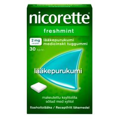 NICORETTE FRESHMINT 2 mg lääkepurukumi 30 fol